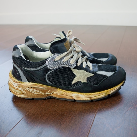 GOLDEN GOOSE Golden Goose Black Dad-Star Sneakers, 39 / 8.5 GGDB - Picture 4 of 13